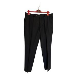 Elite navy blue pinstriped men’s dress pants